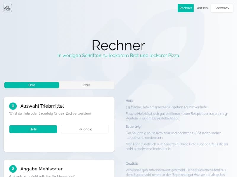 Screenshot von bortrechner.de